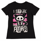 Black Kuromi Graphic Short-Sleeve T-Shirt