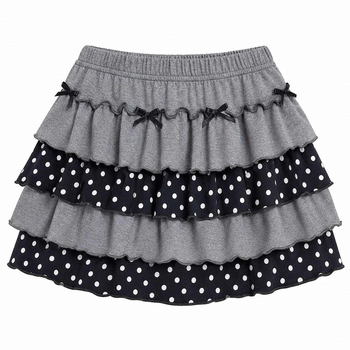 Women's Y2K Polka Dot Ruffle Mini Skirt
