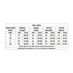 Women's Rose Y2K Fitted Print T-Shirt — size chart