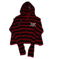 Women's Scene Striped Skull Graphic Hooded Knit Cardigan