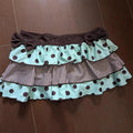 Scene Women's Polka-Dot & Stripe Ruffle Mini Skirt with Bow Waist