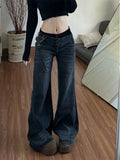 Scene Women's Low-Rise Washed Micro-Flare Jeans