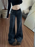 Scene Women's Low-Rise Washed Micro-Flare Jeans