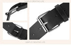 Scene Women's 3.8 cm Studded PU Belt with Metal Buckle
