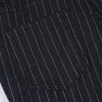 Scene Women’s Black Pinstripe Low-Rise Bootcut Jeans