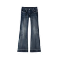 Scene Women's Low-Rise Wide-Leg Washed Jeans