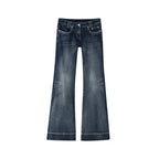 Scene Women's Low-Rise Wide-Leg Washed Jeans