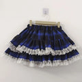 Scene Women's Plaid Lace-Trim Mini Skirt