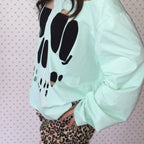 Scene Mint Green Skull Cutout Two-Piece Top Set