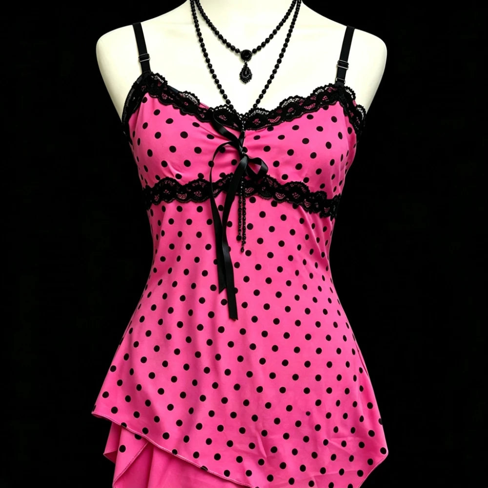 Scene Women's Leopard-Print Lace-Trim Camisole Top