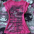 Scene Rose Red Graphic Short-Sleeve T-Shirt