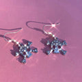 Scene Crystal Skull Necklace and Earrings Set