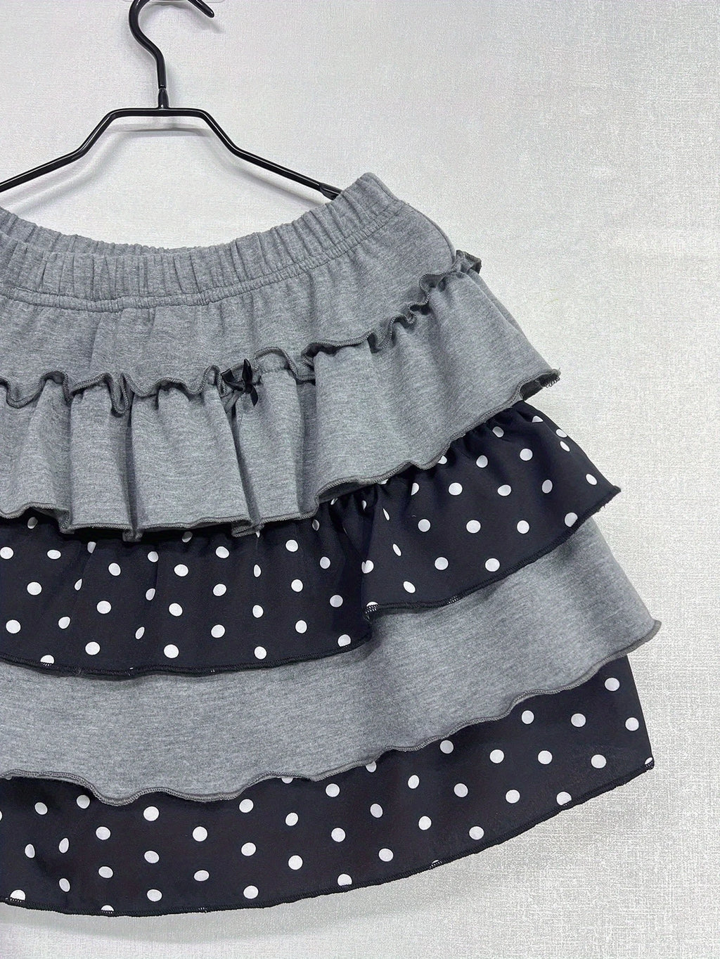 Scene Women's Y2K Polka Dot Ruffle Mini Skirt