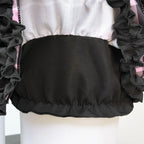 Scene Black and Pink Plaid Ruffle Layered Mini Skirt