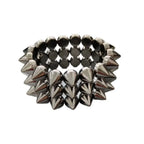 Scene Triple-Layer Studded Spike Bracelet