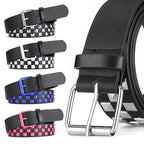 Scene Women's 3.8 cm Studded PU Belt with Metal Buckle