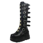 Scene Women's Buckle-Detail Platform Boots