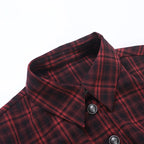 Scene Women's Red Plaid Gothic Mini Dress with Chain Details