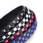 Scene Women's 3.8 cm Studded PU Belt with Metal Buckle