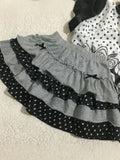 Scene Women's Y2K Polka Dot Ruffle Mini Skirt
