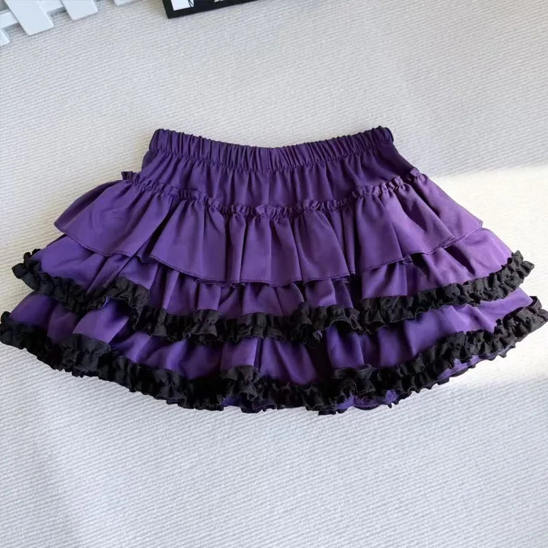Scene Women's Tiered Ruffle Mini Skirt - One Size