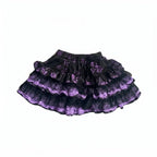 Scene Gothic Lace Tiered Mini Skirt