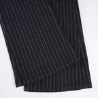 Scene Women’s Black Pinstripe Low-Rise Bootcut Jeans