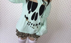 Scene Mint Green Skull Cutout Two-Piece Top Set