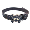 Scene Skull Studded PU Belt with Rivets
