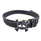 Scene Skull Studded PU Belt with Rivets