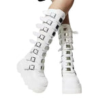 Scene Women's Buckle-Detail Platform Boots