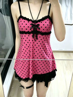 Scene Women's Leopard-Print Lace-Trim Camisole Top