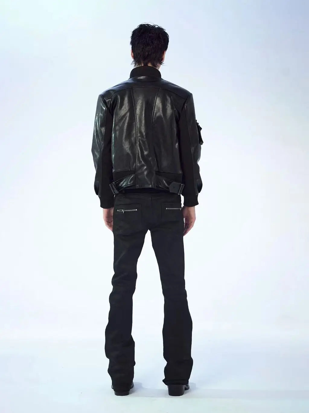 Scene Women's Black Punk Jeans with Zipper Details