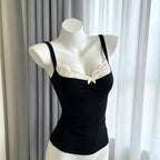 Scene Women's Leopard-Print Lace-Trim Camisole Top
