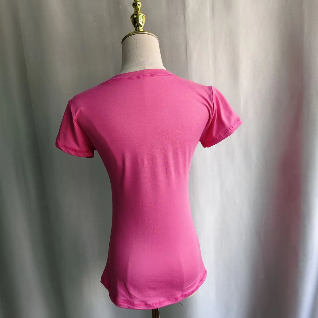 Scene Women's Pink Graphic Cross T-Shirt