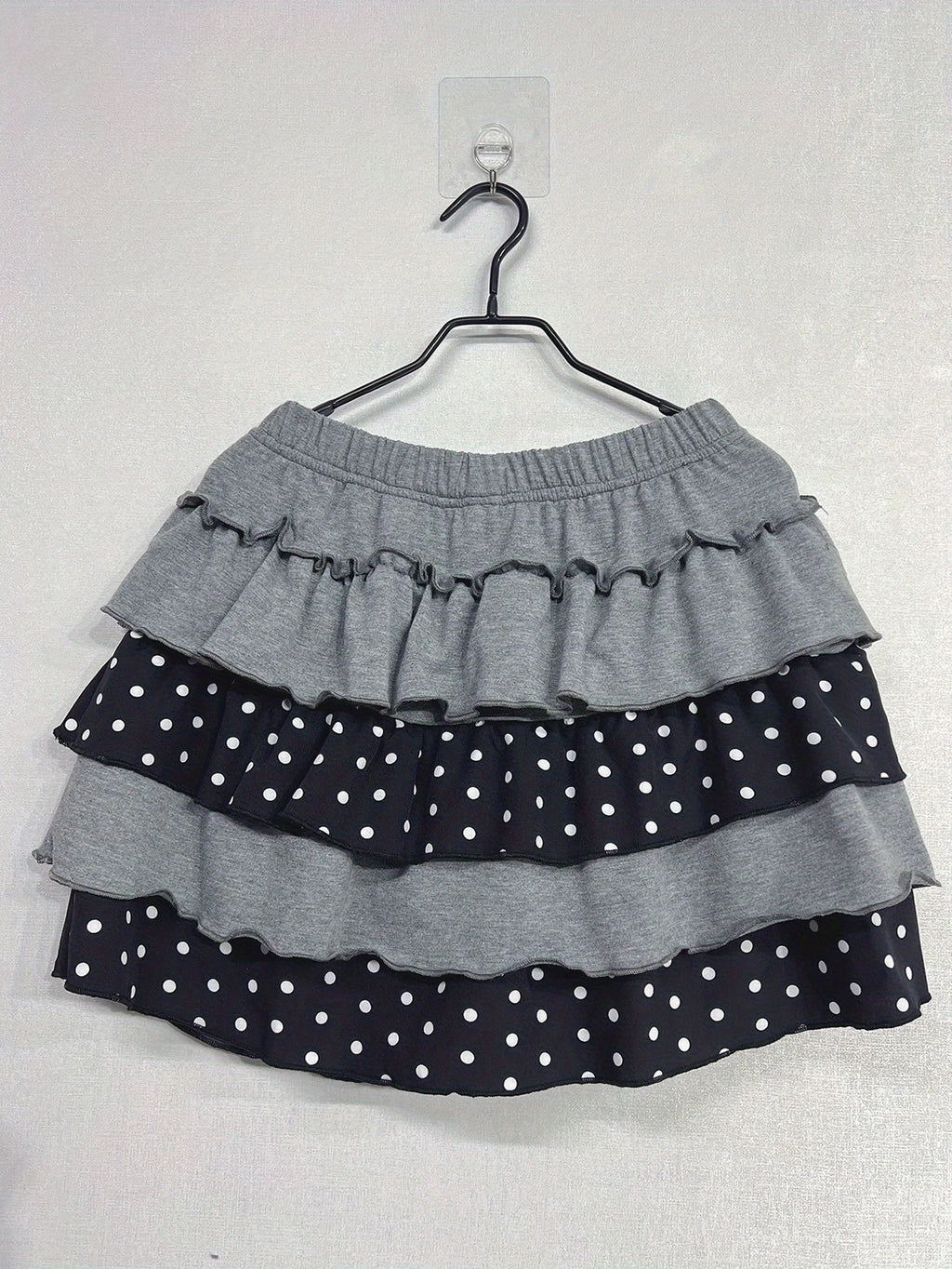 Scene Women's Y2K Polka Dot Ruffle Mini Skirt