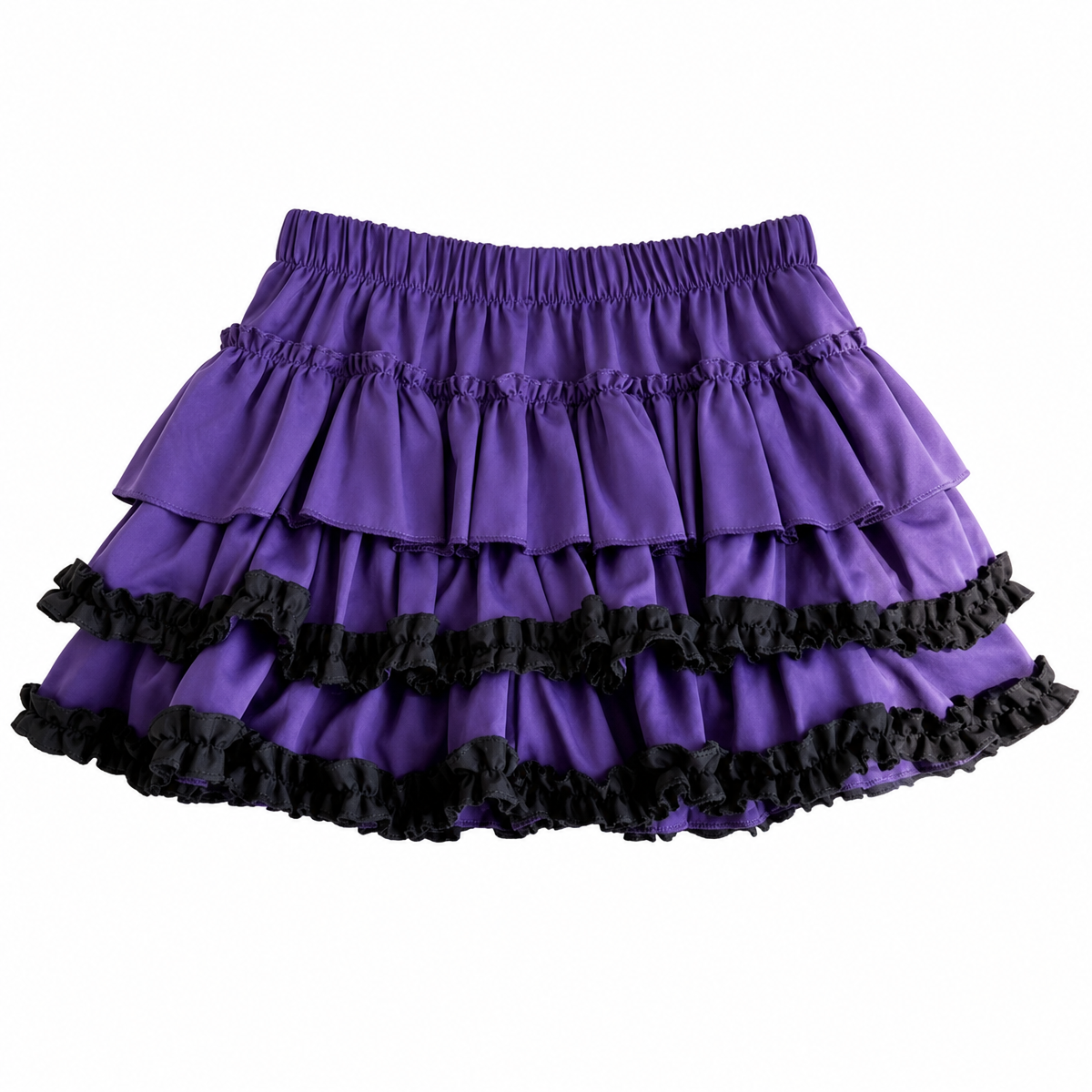 Women's Tiered Ruffle Mini Skirt - One Size