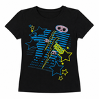 Graphic Print Black Top