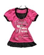 Women's Geometric Polyester T-Shirt